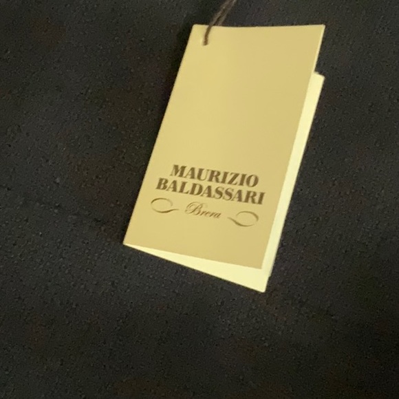 Maurizio Baldassari, Men's Navy Blue Blazer, Nicely Textured, 100%Virgin Wool, - Picture 8 of 9